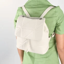 Sac à Dos BEIGE Femme Motif Uni