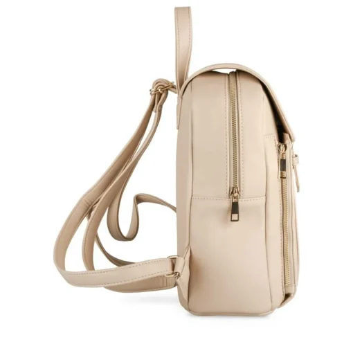 Sac à Dos BEIGE Femme Motif Uni
