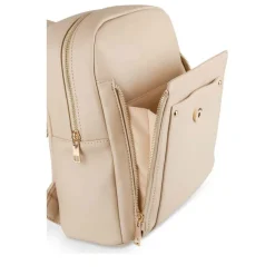Sac à Dos BEIGE Femme Motif Uni
