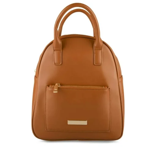 Sac à Dos MARRON Femme Motif Uni