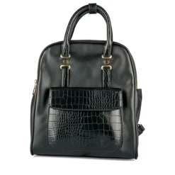 Sac à Dos NOIR Femme Motif Uni