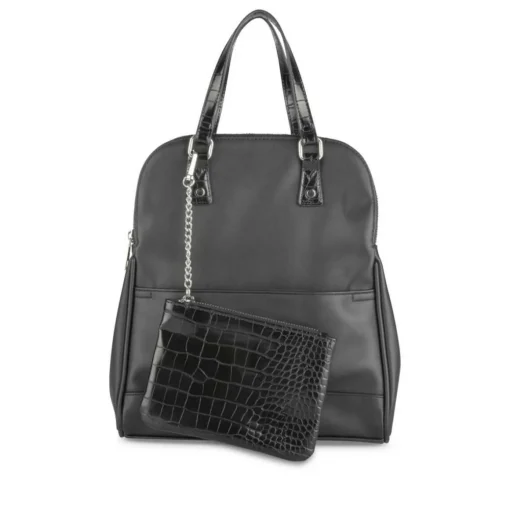 Sac à Dos NOIR Femme Motif Uni
