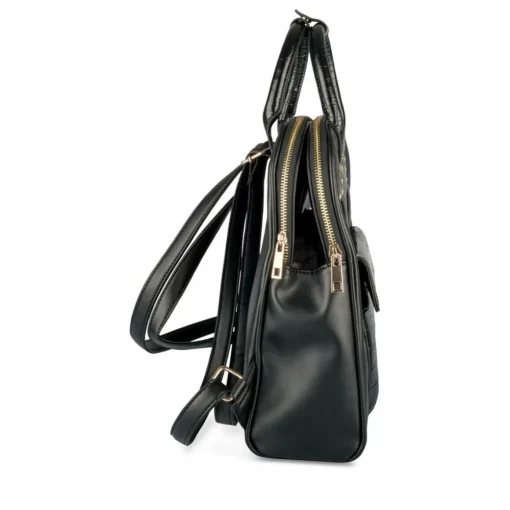 Sac à Dos NOIR Femme Motif Uni