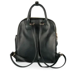 Sac à Dos NOIR Femme Motif Uni