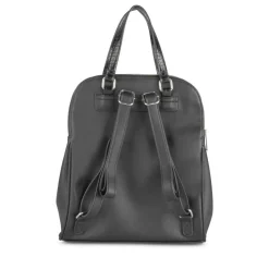 Sac à Dos NOIR Femme Motif Uni