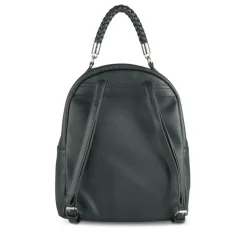 Sac à Dos NOIR Femme Motif Tressé