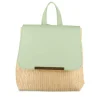 Sac à Dos VERT Femme Motif Uni