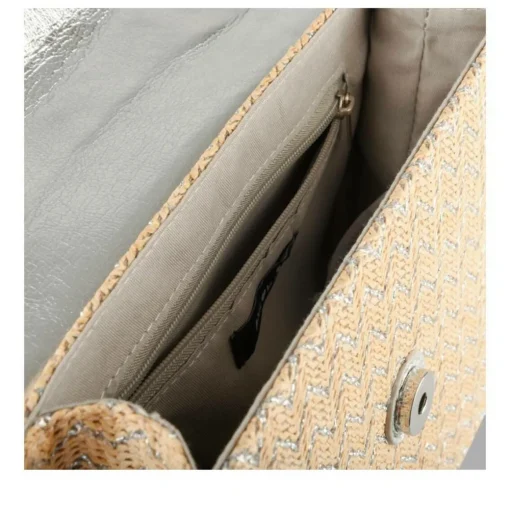 Sac à Main ARGENT Femme Motif Uni