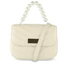 Sac à Main BEIGE Femme Motif Perle