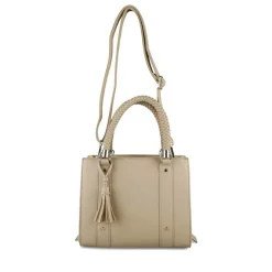 Sac à Main BEIGE Femme Motif Uni