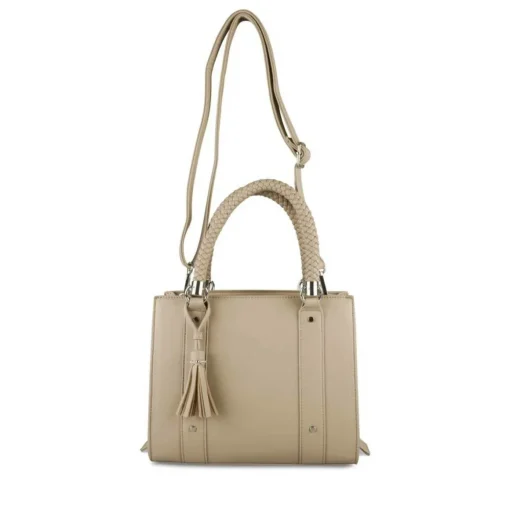 Sac à Main BEIGE Femme Motif Uni
