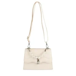Sac à Main BEIGE Femme Motif Perle