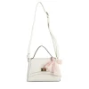 Sac à Main BEIGE Femme Motif Fleuri