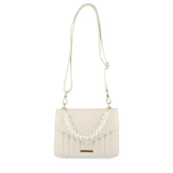 Sac à Main BEIGE Femme Motif Perle