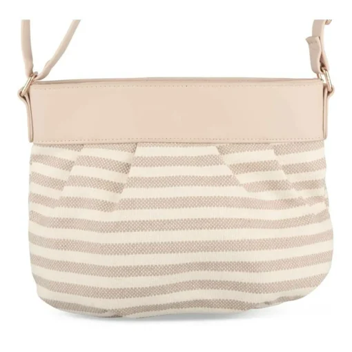Sac à Main BEIGE Femme Motif Rayures
