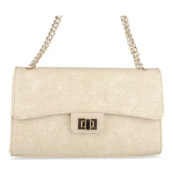 Sac à Main BEIGE Femme Motif Fleuri