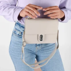 Sac à Main BEIGE Femme Motif Uni