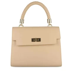 Sac à Main BEIGE Femme Motif Tressé