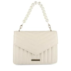 Sac à Main BEIGE Femme Motif Perle