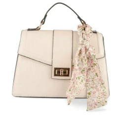 Sac à Main BEIGE Femme Motif Fleuri