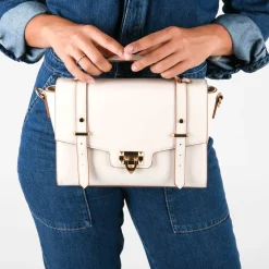 Sac à Main BEIGE Femme Motif Uni
