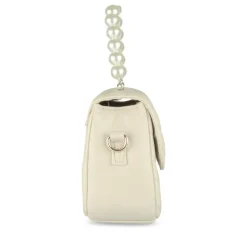 Sac à Main BEIGE Femme Motif Perle