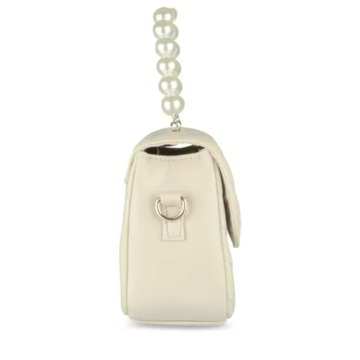 Sac à Main BEIGE Femme Motif Perle