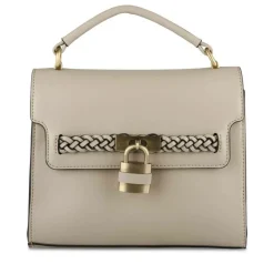 Sac à Main BEIGE Femme Motif Tressé