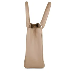 Sac à Main BEIGE Femme Motif Clouté