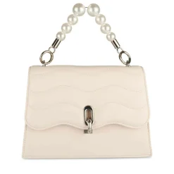 Sac à Main BEIGE Femme Motif Perle