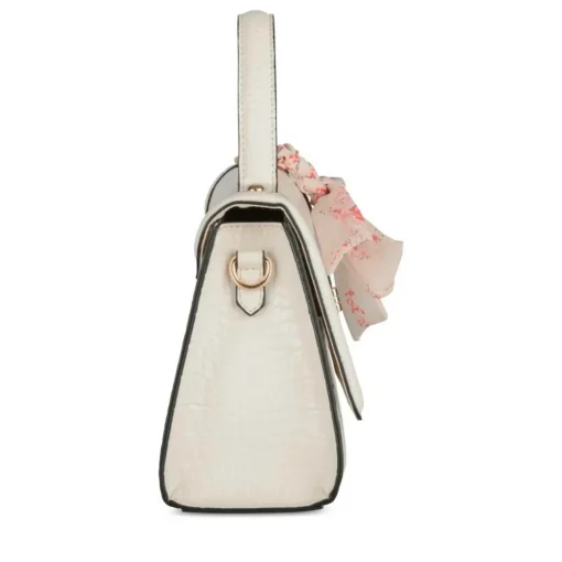 Sac à Main BEIGE Femme Motif Fleuri