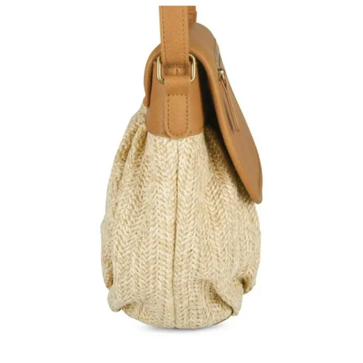 Sac à Main BEIGE Femme Motif Uni