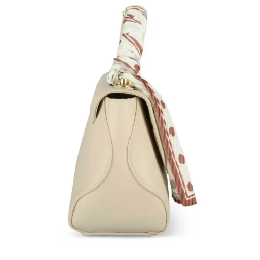 Sac à Main BEIGE Femme Motif A Pois