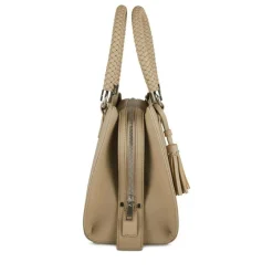 Sac à Main BEIGE Femme Motif Uni