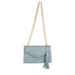 Sac à Main BLEU Femme Motif Clouté
