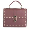Sac à Main BORDEAUX Femme Motif Clouté