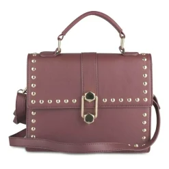 Sac à Main BORDEAUX Femme Motif Clouté