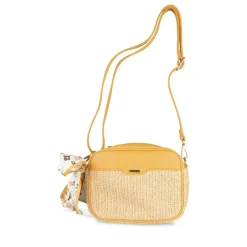 Sac à Main JAUNE Femme Motif Uni