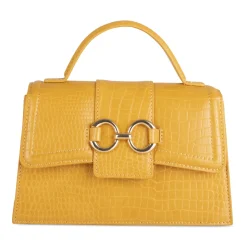 Sac à Main JAUNE Femme Motif Uni