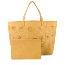 Sac à Main JAUNE Femme Motif Uni