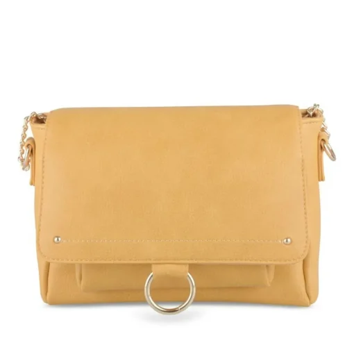 Sac à Main JAUNE Femme Motif Uni