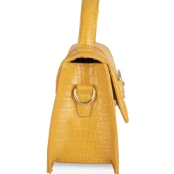 Sac à Main JAUNE Femme Motif Uni