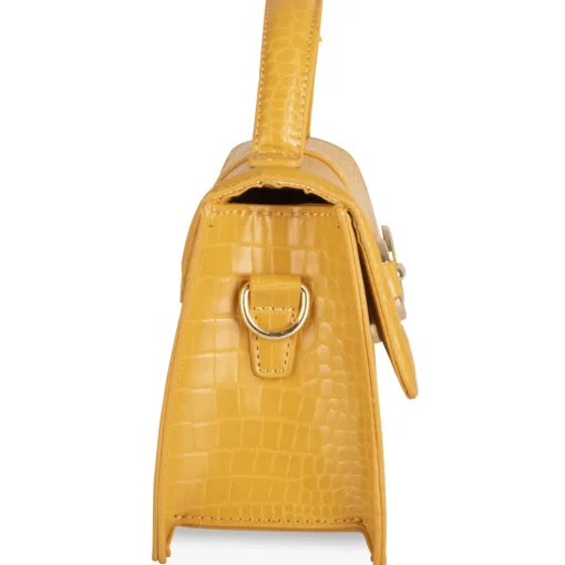 Sac à Main JAUNE Femme Motif Uni