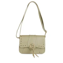 Sac à Main KAKI Femme Motif Clouté