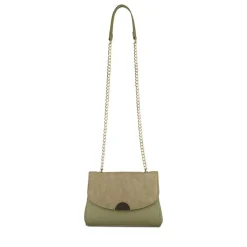 Sac à Main KAKI Femme Motif Uni