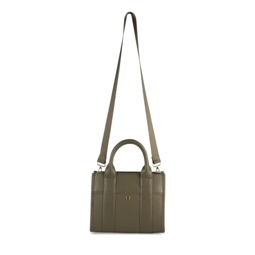 Sac à Main KAKI Femme Motif Uni