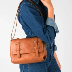 Sac à Main MARRON Femme Motif Uni