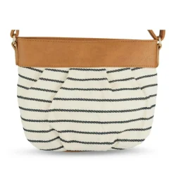 Sac à Main MARRON Femme Motif Rayures