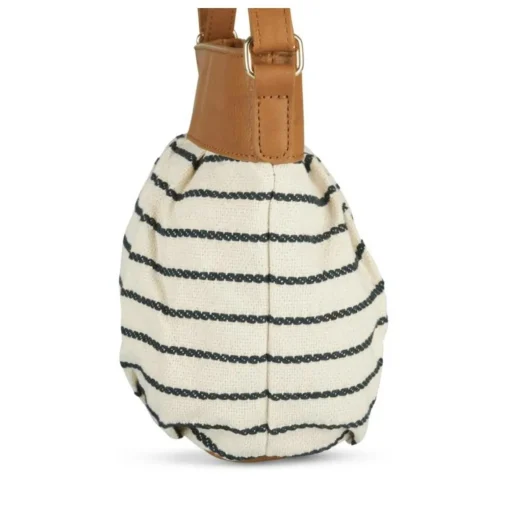 Sac à Main MARRON Femme Motif Rayures