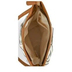 Sac à Main MARRON Femme Motif Rayures